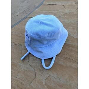 Lack of Color Wave Terry Bucket Hat Blue One size Beach White Lotus Festival